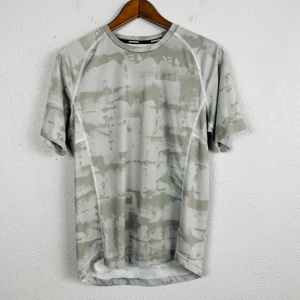 Nike Running Pullover Top Lightweight Camo Print - M